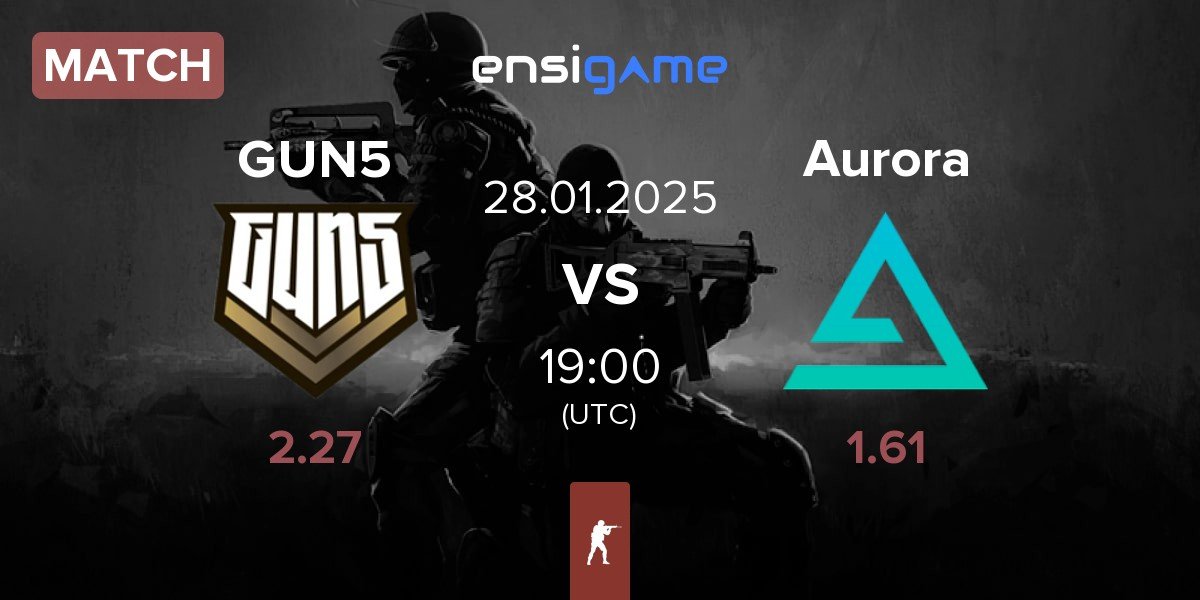 Match GUN5 Esports GUN5 vs Aurora Gaming Aurora | 28.01