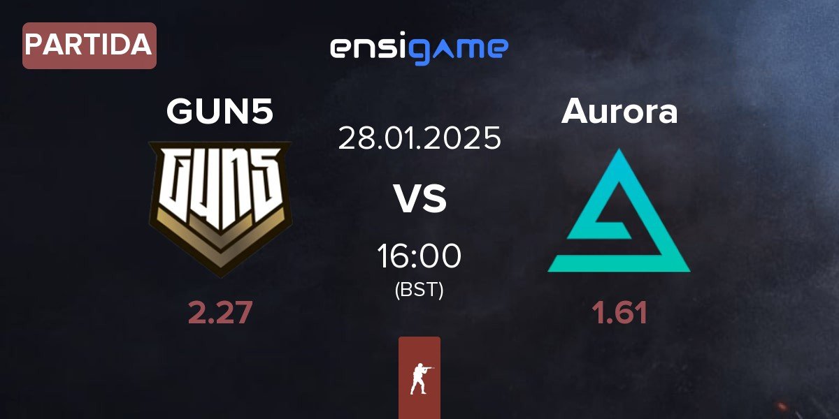 Partida GUN5 Esports GUN5 vs Aurora Gaming Aurora | 28.01