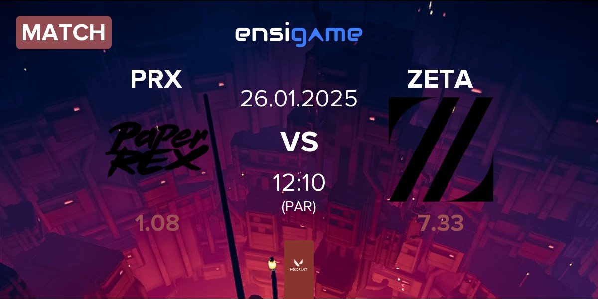 Match Paper Rex PRX vs ZETA DIVISION ZETA | 26.01