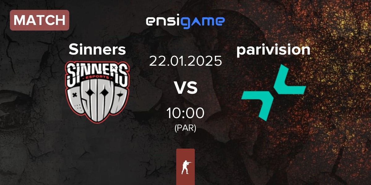 Match Sinners Esports Sinners vs PARIVISION parivision | 22.01