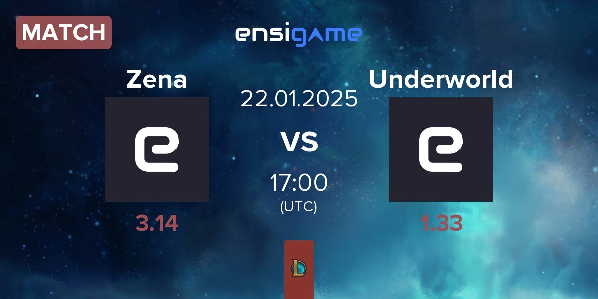 Match Zena Esports ZENA vs Underworld Esports UWE | 22.01