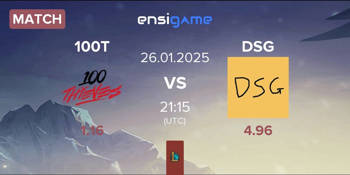 Match 100 Thieves 100T vs Disguised DSG | 26.01