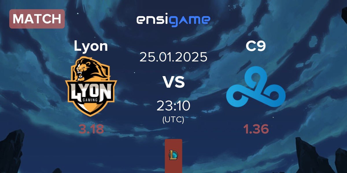 Match Lyon Gaming Lyon vs Cloud9 C9 | 25.01