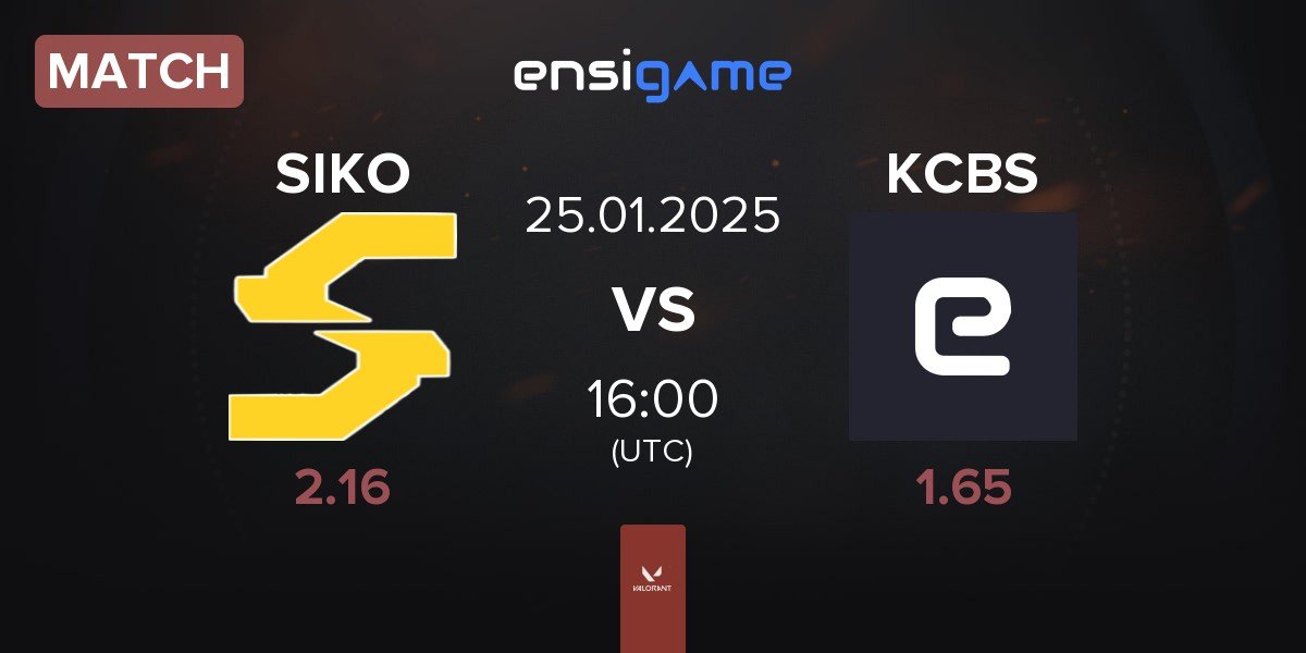 Match Siko Esports SIKO vs Karmine Corp Blue Stars KCBS | 25.01