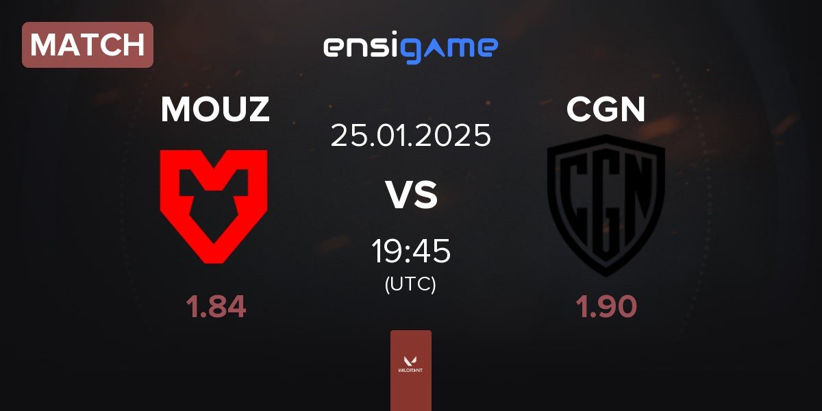 Match MOUZ vs CGN Esports CGN | 25.01