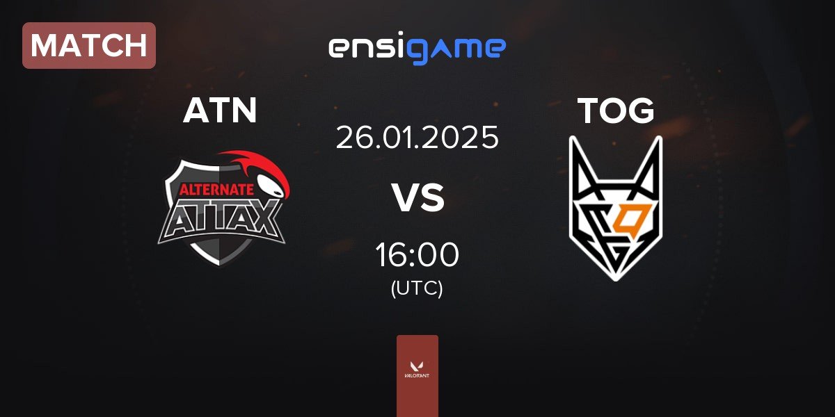 Match ALTERNATE aTTaX ATN vs TeamOrangeGaming TOG | 26.01