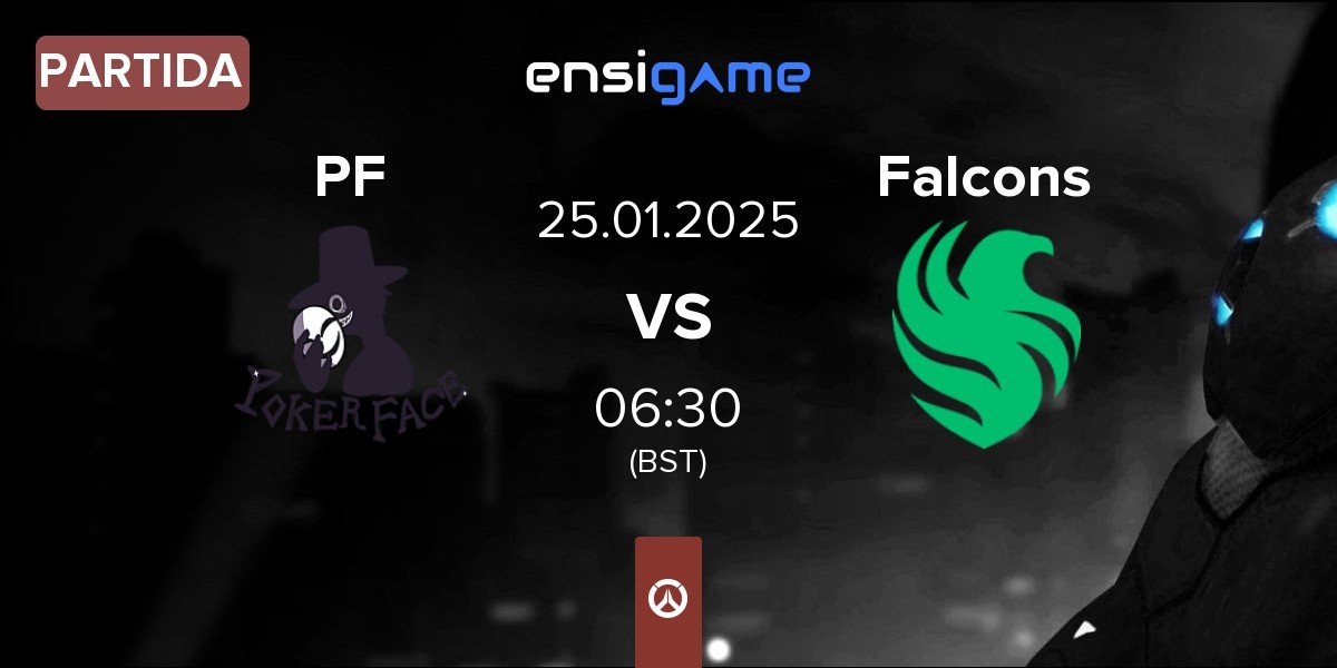 Partida Poker Face PF vs Team Falcons Falcons | 25.01