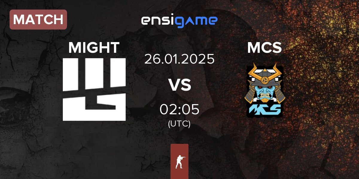 Match MIGHT vs MCS Gaming MCS | 26.01