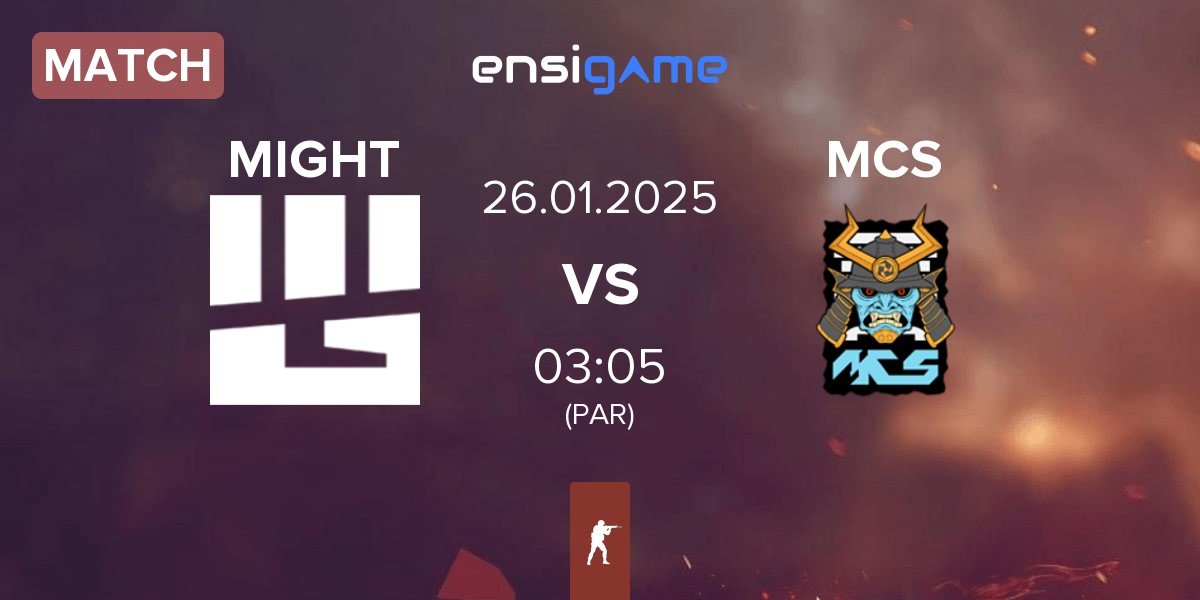 Match MIGHT vs MCS Gaming MCS | 26.01