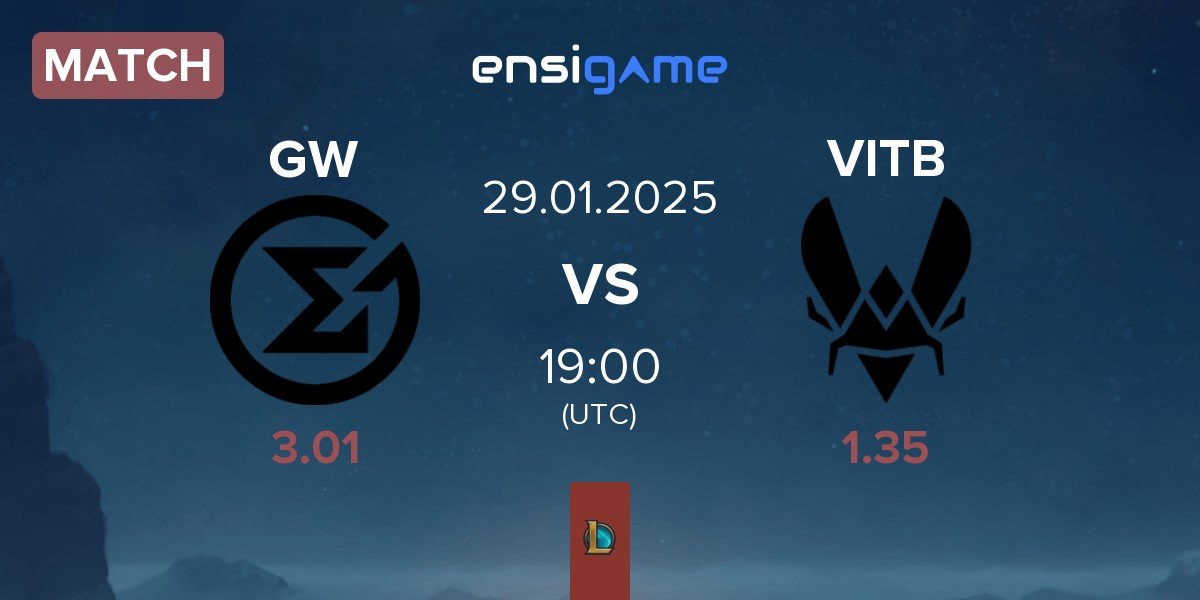 Match GameWard GW vs Vitality.Bee VITB | 29.01