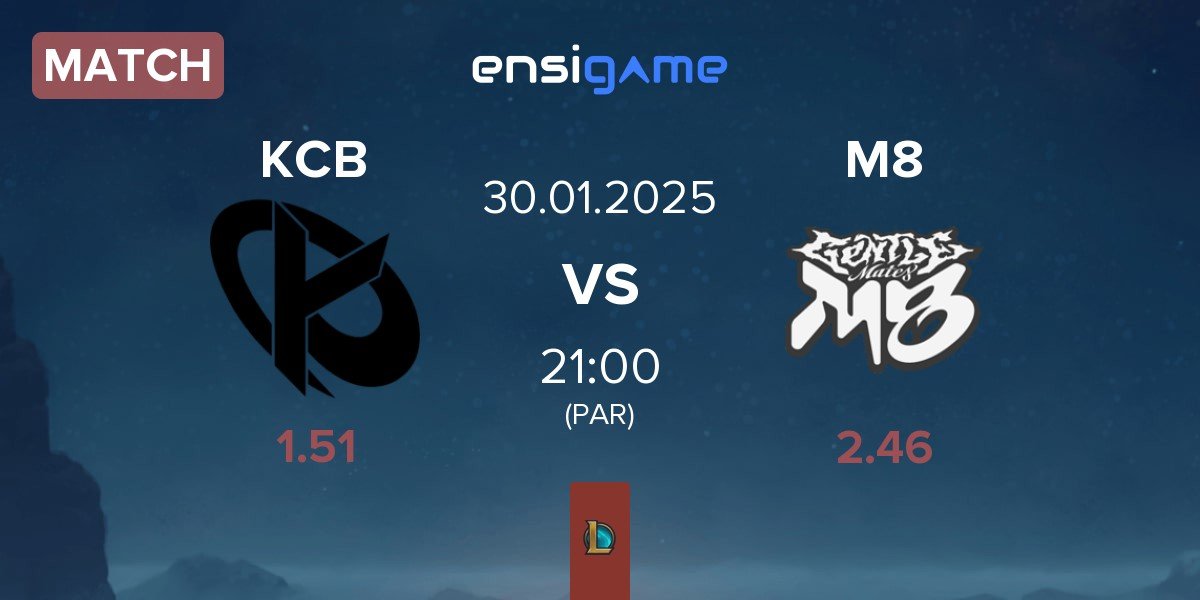 Match Karmine Corp Blue KCB vs Gentle Mates M8 | 30.01