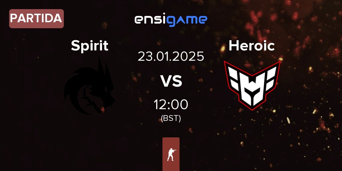 Partida Team Spirit Spirit vs Heroic | 23.01