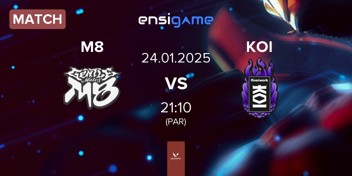 Match Gentle Mates M8 vs KOI | 24.01