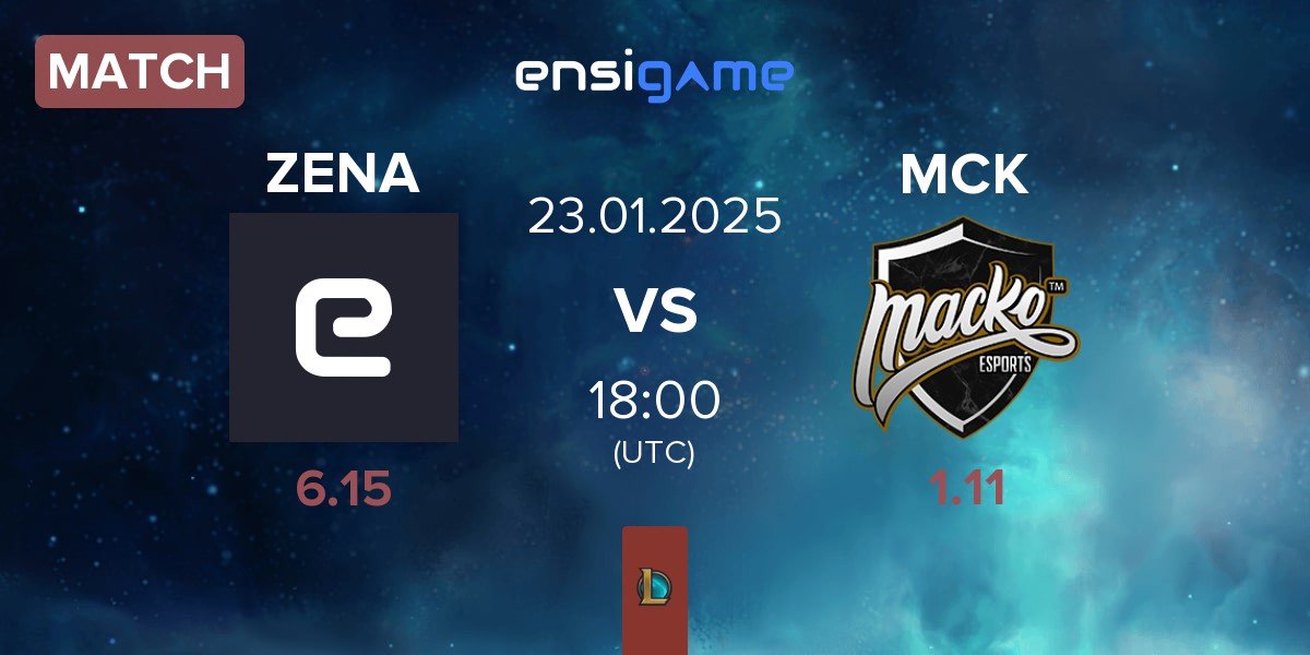 Match Zena Esports ZENA vs Macko Esports MCK | 23.01