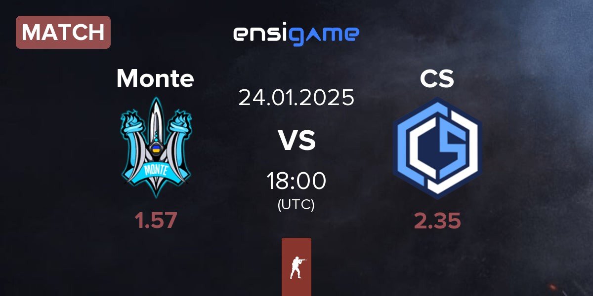 Match Monte vs CYBERSHOKE Esports CS | 24.01