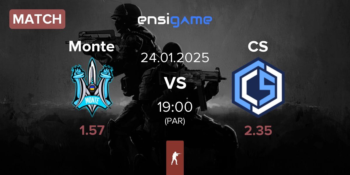 Match Monte vs CYBERSHOKE Esports CS | 24.01