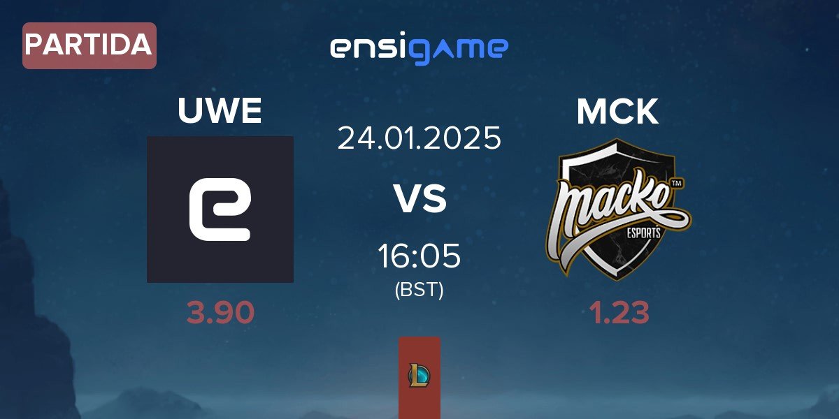 Partida Underworld Esports UWE vs Macko Esports MCK | 24.01