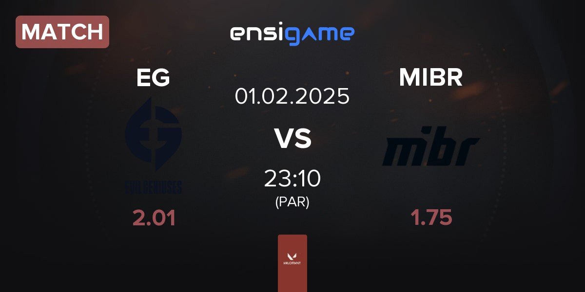 Match Evil Geniuses EG vs Made in Brazil MIBR | 01.02