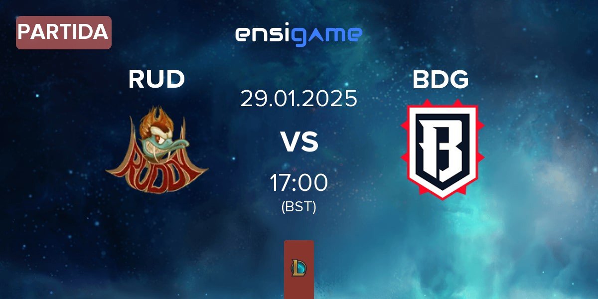 Partida Ruddy Esports RUD vs Bulldog Esports BDG | 29.01