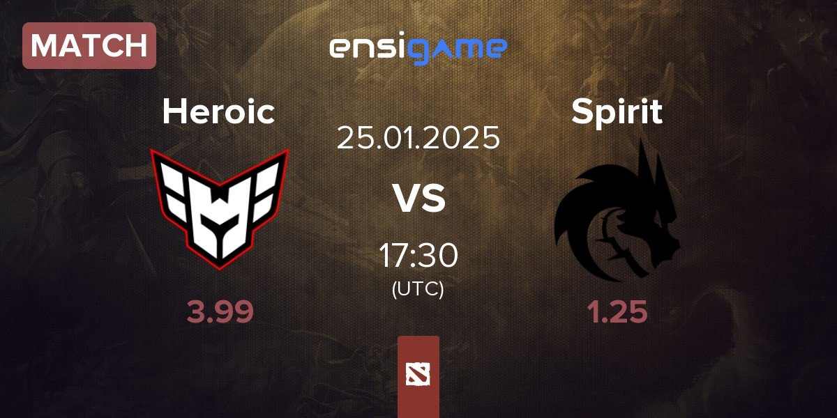 Match Heroic vs Team Spirit Spirit | 25.01