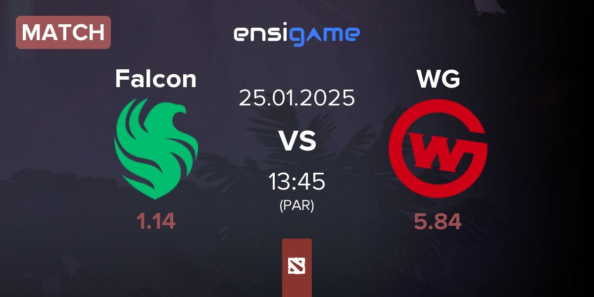 Match Team Falcons Falcon vs Wildcard Gaming WG | 25.01