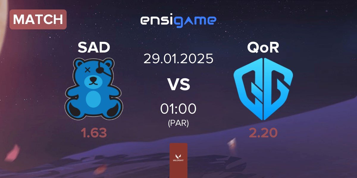 Match SaD Esports SAD vs QoR | 28.01