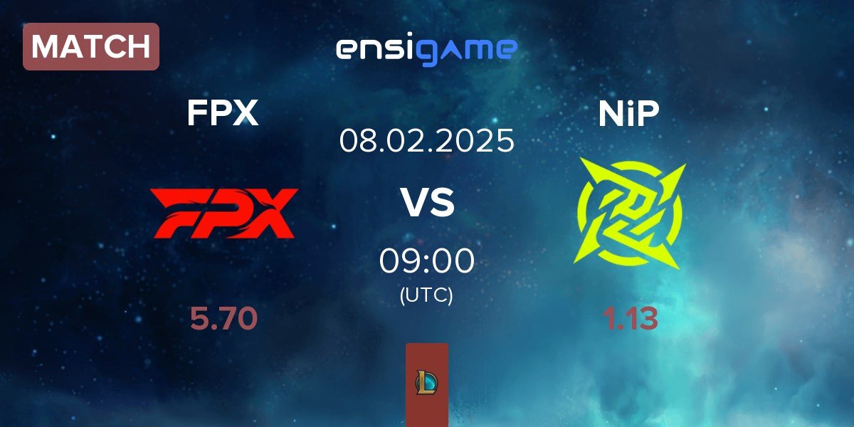 Match FunPlus Phoenix FPX vs Ninjas In Pyjamas NiP | 08.02