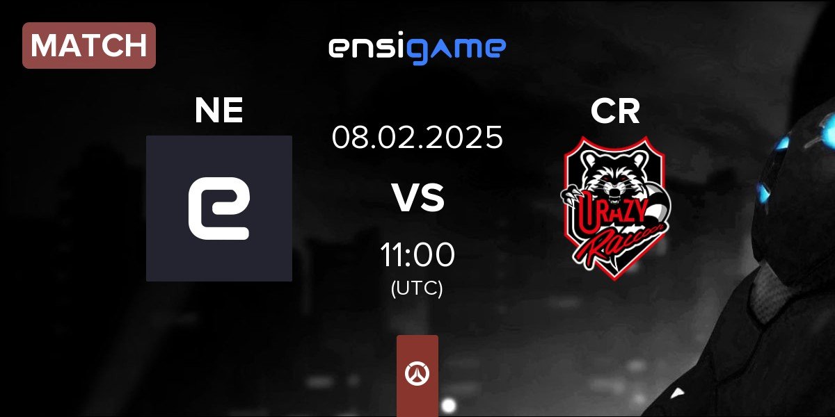 Match New Era NE vs Crazy Raccoon CR | 08.02