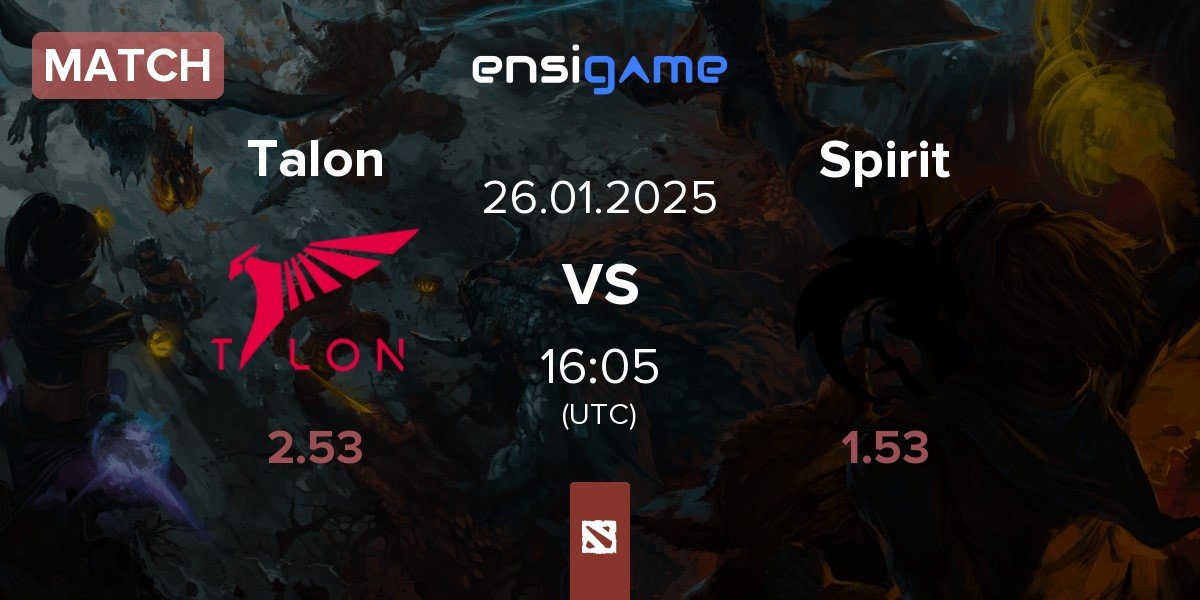 Match Talon Esports Talon vs Team Spirit Spirit | 26.01