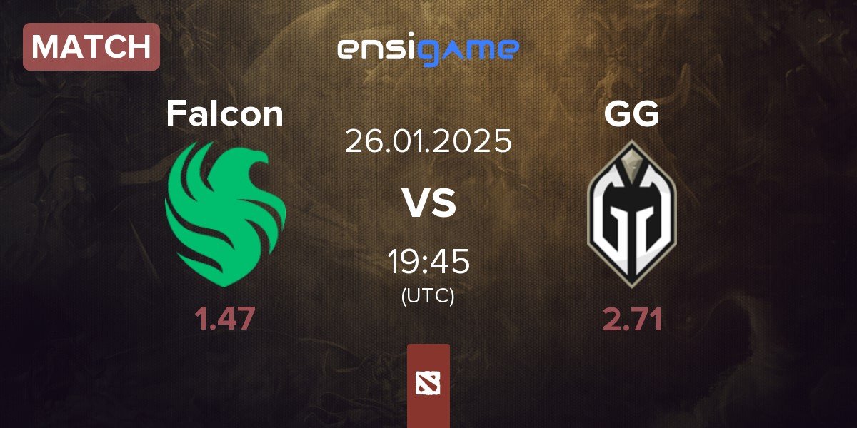 Match Team Falcons Falcon vs Gaimin Gladiators GG | 26.01