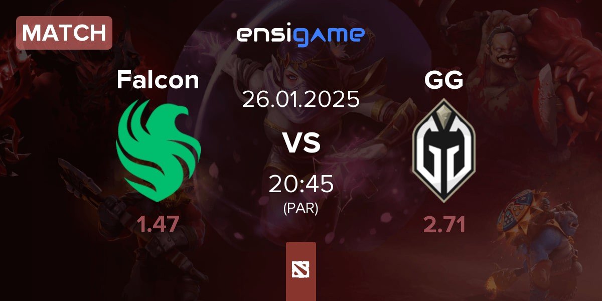 Match Team Falcons Falcon vs Gaimin Gladiators GG | 26.01