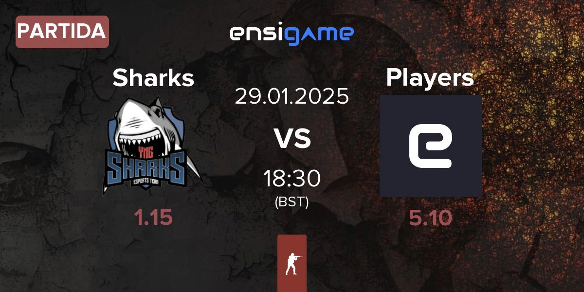 Partida Sharks Esports Sharks vs Players | 29.01