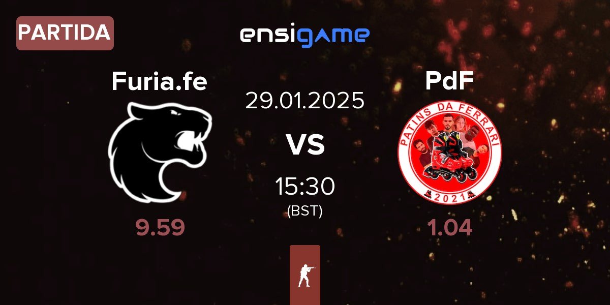 Partida FURIA Esports Female Furia.fe vs Patins da Ferrari PdF | 29.01