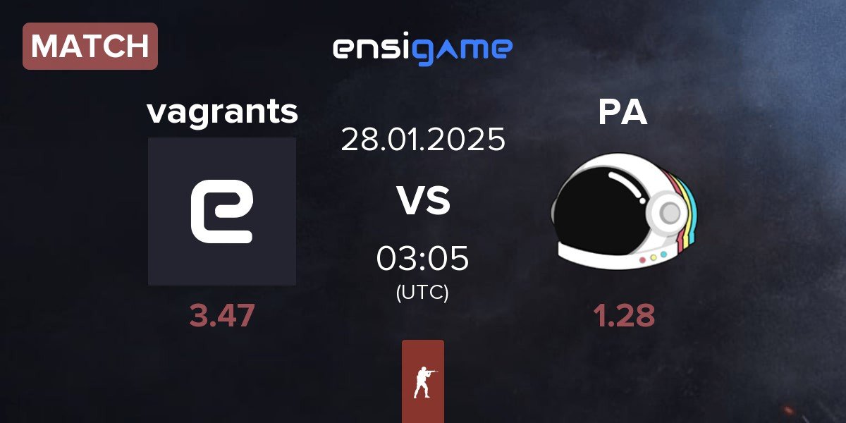 Match vagrants vs Party Astronauts PA | 28.01