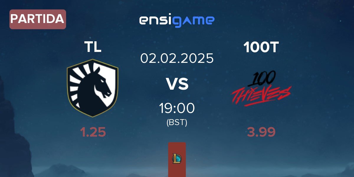 Partida Team Liquid TL vs 100 Thieves 100T | 02.02