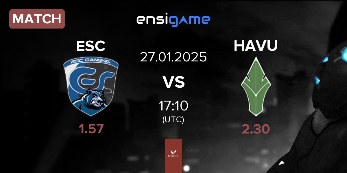 Match ESC Gaming ESC vs HAVU Gaming HAVU | 27.01