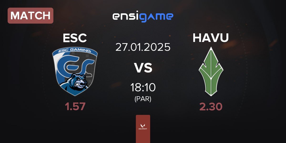 Match ESC Gaming ESC vs HAVU Gaming HAVU | 27.01