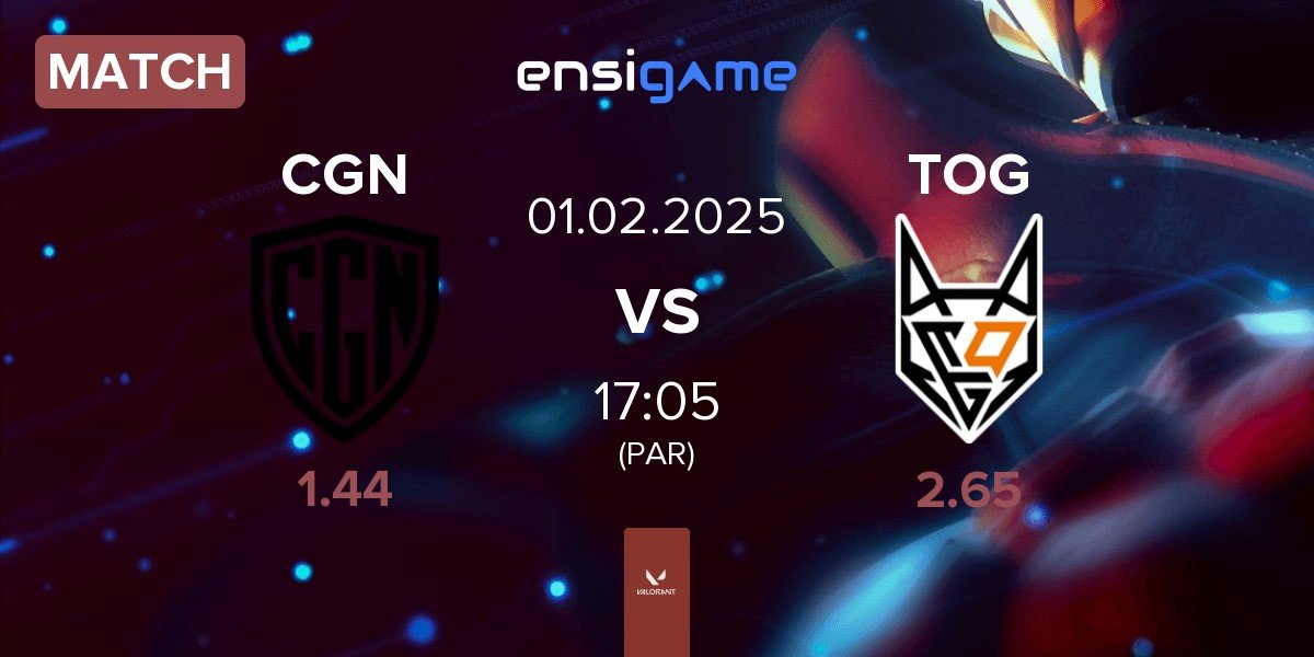 Match CGN Esports CGN vs TeamOrangeGaming TOG | 01.02