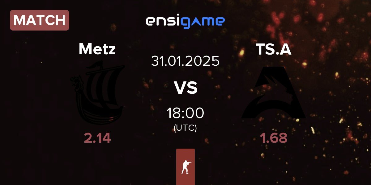 Match Metizport Metz vs Team Spirit Academy TS.A | 31.01