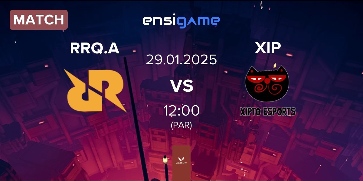 Match Rex Regum Qeon Academy RRQ.A vs Xipto Esports XIP | 29.01