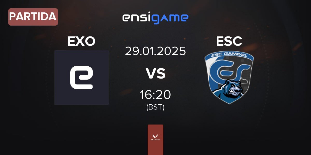 Partida Exo Clan EXO vs ESC Gaming ESC | 29.01