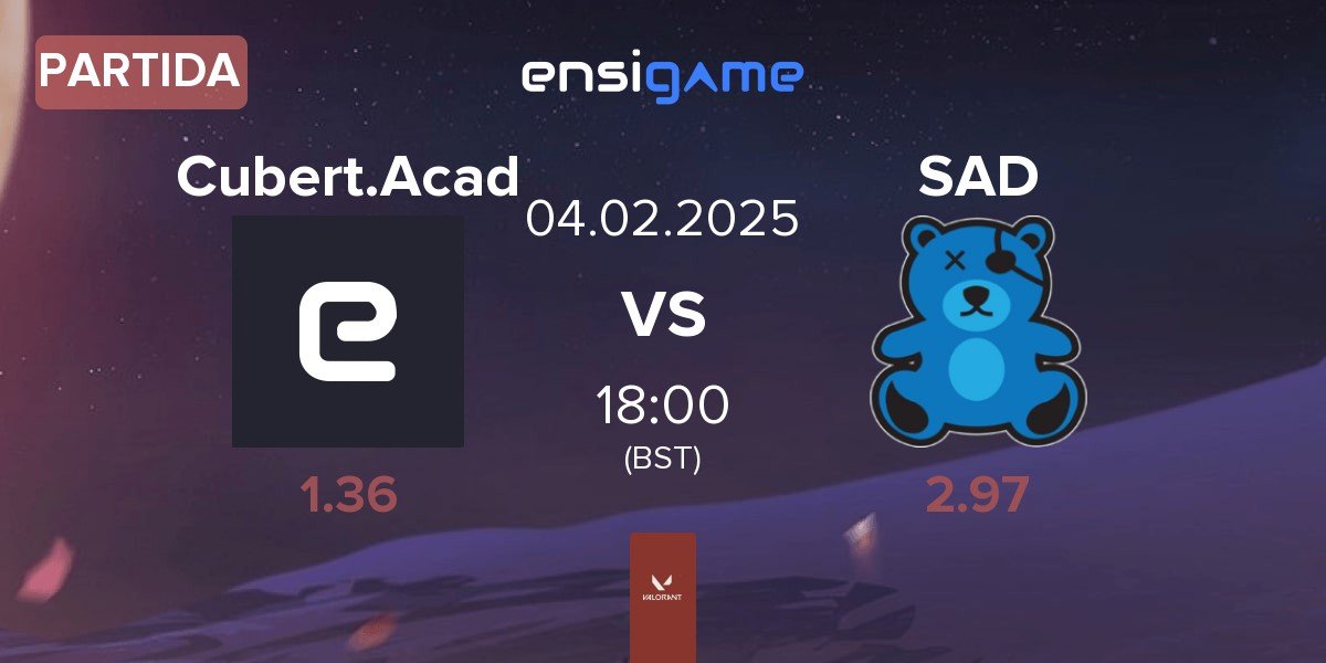 Partida Cubert Academy Cubert.Acad vs SaD Esports SAD | 04.02