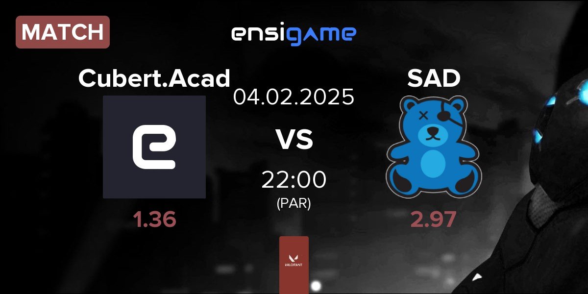 Match Cubert Academy Cubert.Acad vs SaD Esports SAD | 04.02