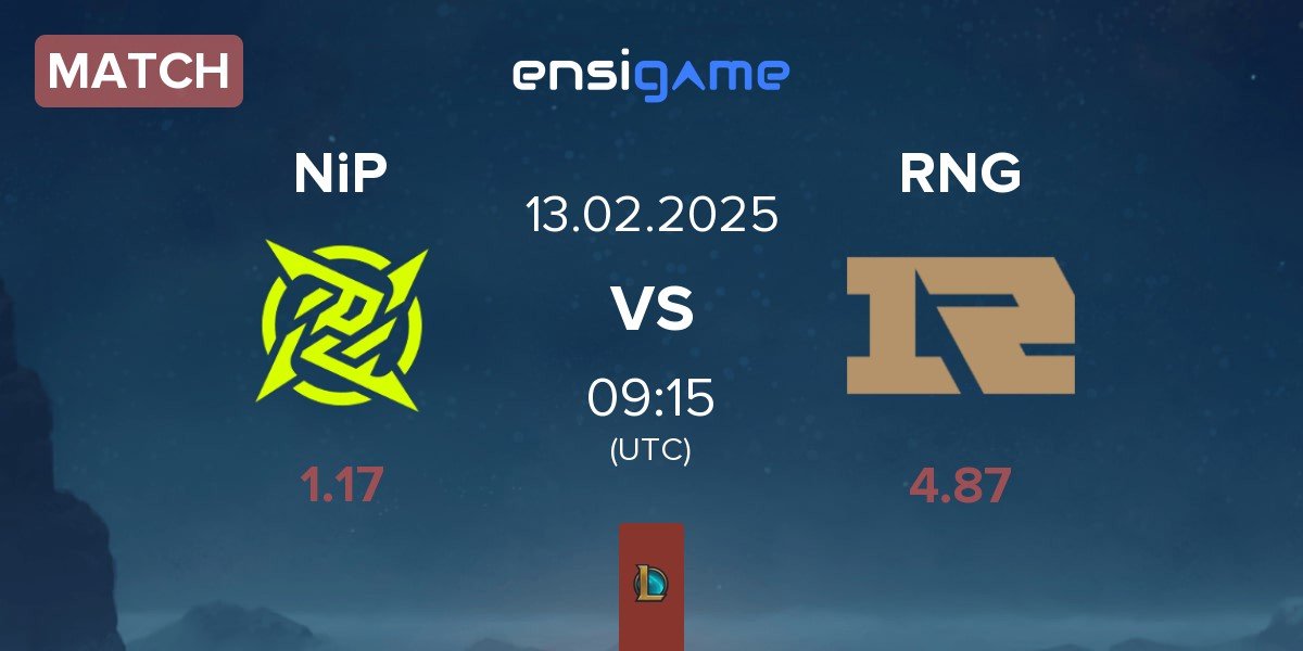 Match Ninjas In Pyjamas NiP vs Royal Never Give Up RNG | 13.02