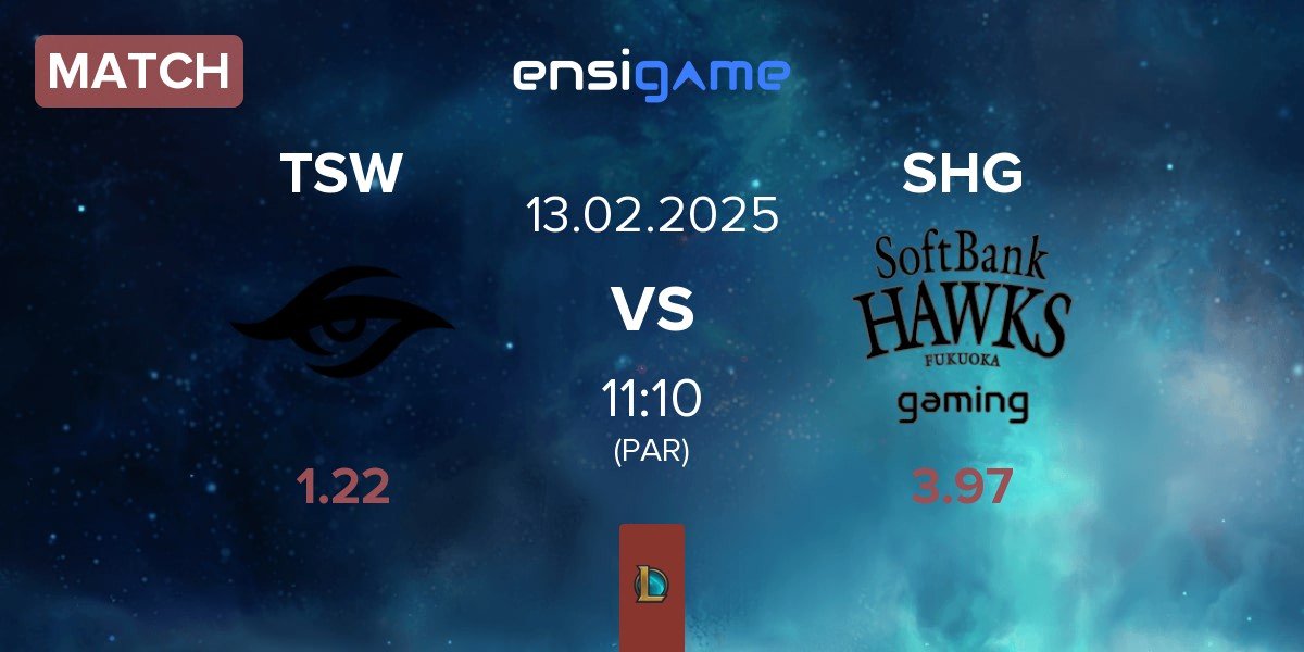 Match Team Secret Whales TSW vs Fukuoka SoftBank Hawks gaming SHG | 13.02