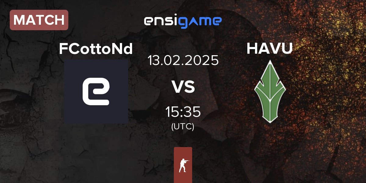 Match FCottoNd vs HAVU Gaming HAVU | 13.02