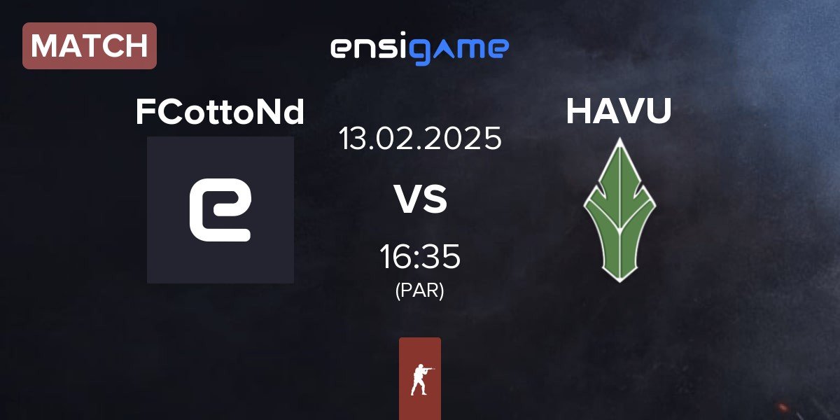 Match FCottoNd vs HAVU Gaming HAVU | 13.02