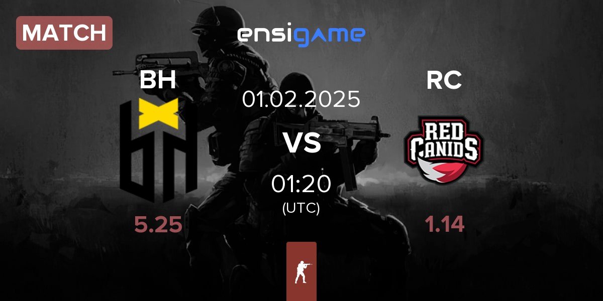 Match Bounty Hunters BH vs Red Canids RC | 01.02