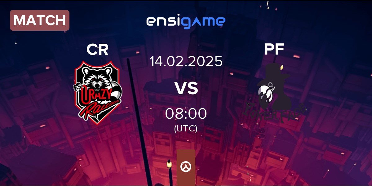 Match Crazy Raccoon CR vs Poker Face PF | 14.02