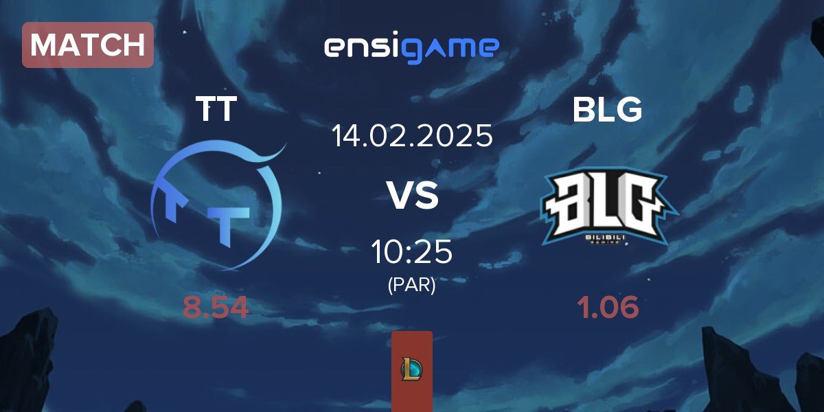 Match ThunderTalk Gaming TT vs Bilibili Gaming BLG | 14.02